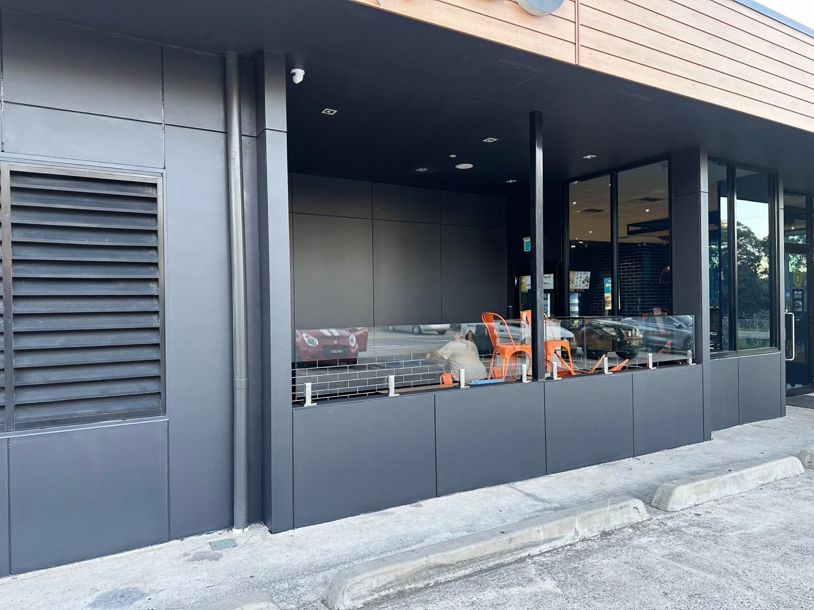 Commercial facade after new cladding